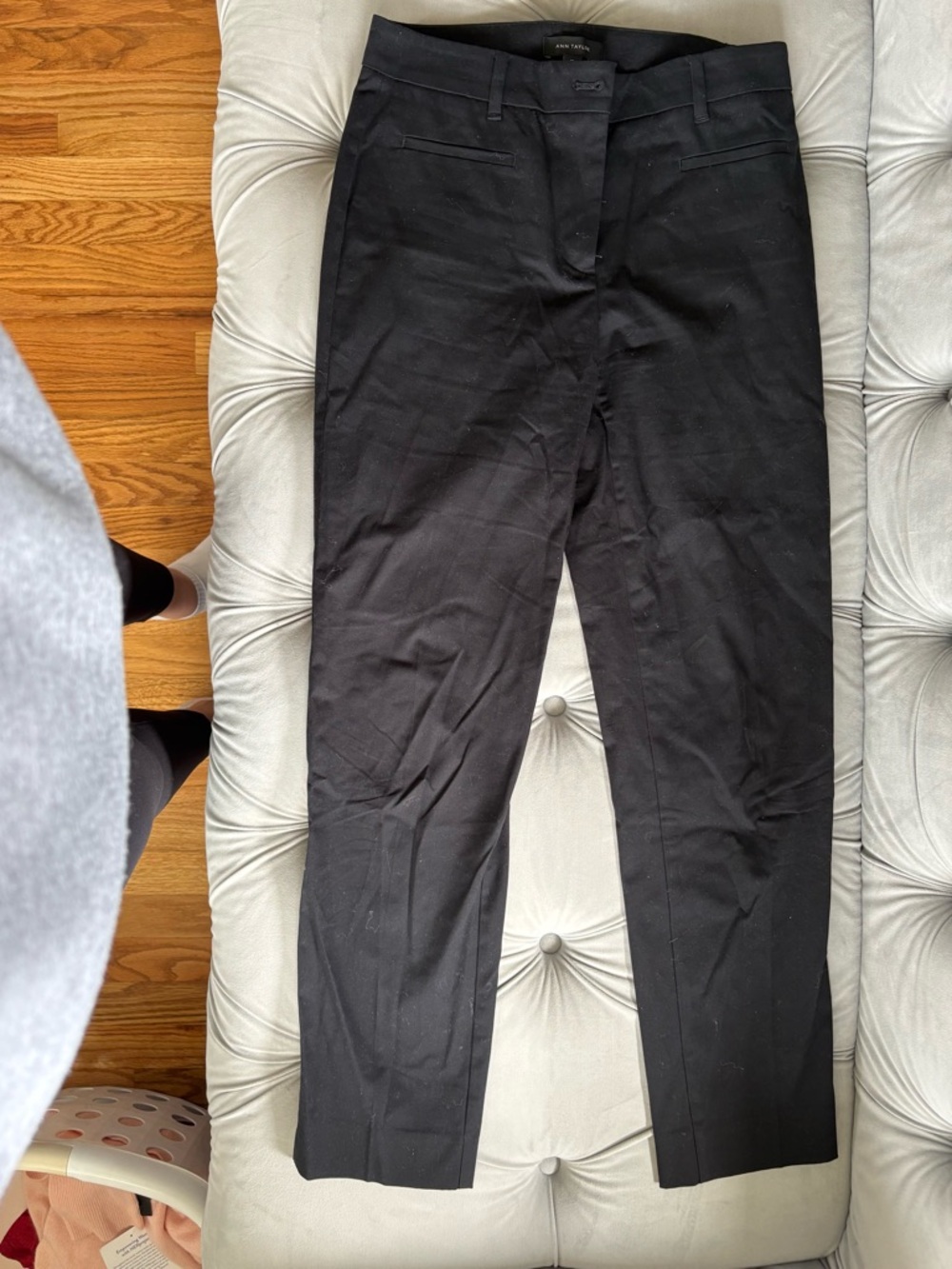 Ann Taylor Black Straight-Leg Dress Pants